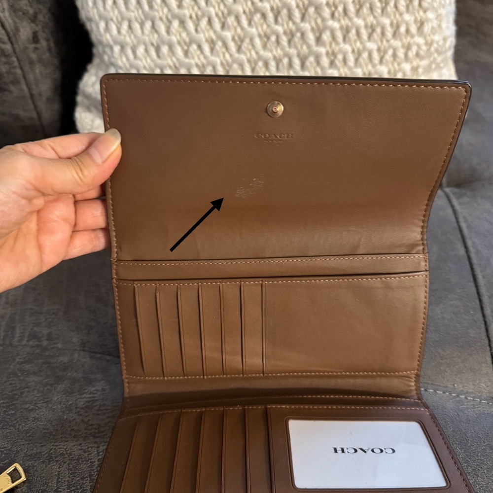 Coach Tan and Brown Signature Crossbody Bag and Wallet Set - Picture 10 of 15